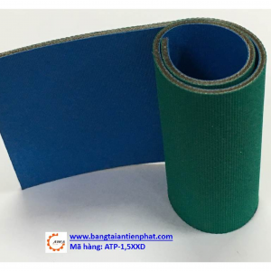 Dây đai 1 mặt xanh dương 1 mặt xanh lá, dày 1,5mm (ATP - 1,5XXD)